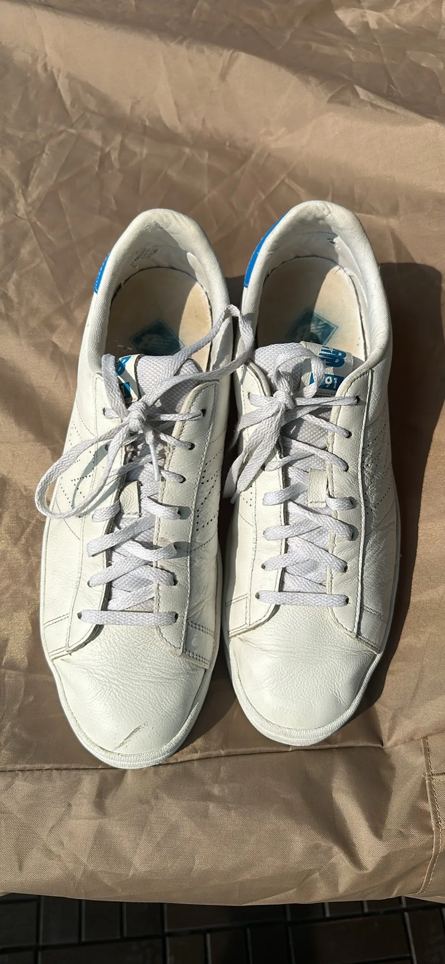 New Balance® for J.Crew 791 leather sneakers, 11.5, White image indicator(2)