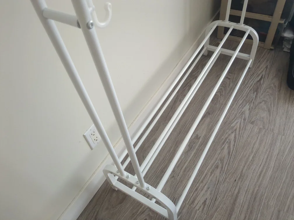 White Metal Coat Rack, disassemblable(No more discount) image indicator(4)