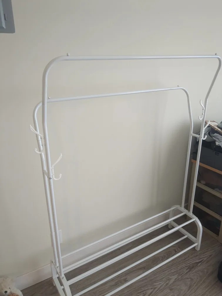 White Metal Coat Rack, disassemblable(No more discount) image indicator(5)