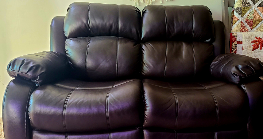 Reclining Love Seat & chair; TV stand; kitchen table
