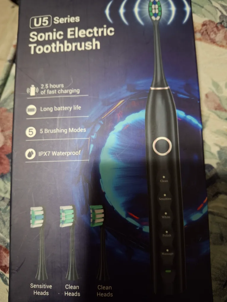 New Ultrasonic Toothbrush Reachargeable Electr image indicator(7)