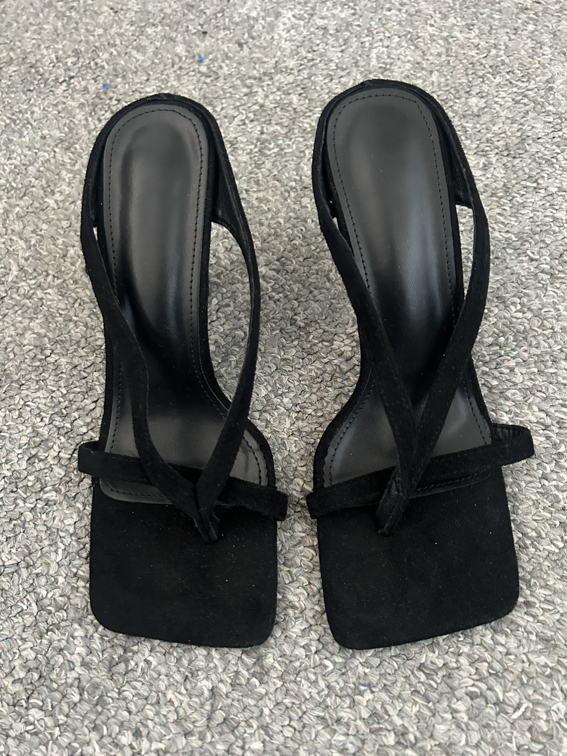 Black open toe heel size 9 - photo 2