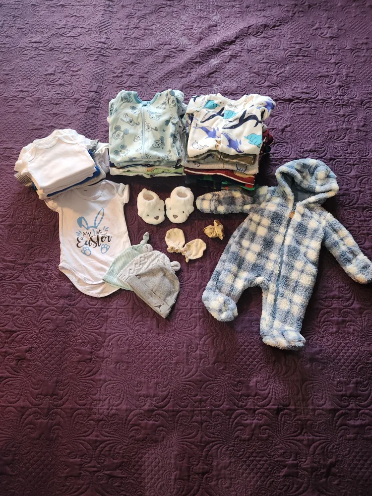 Baby Boy Winter Clothes Bundle. New Born thumbnail