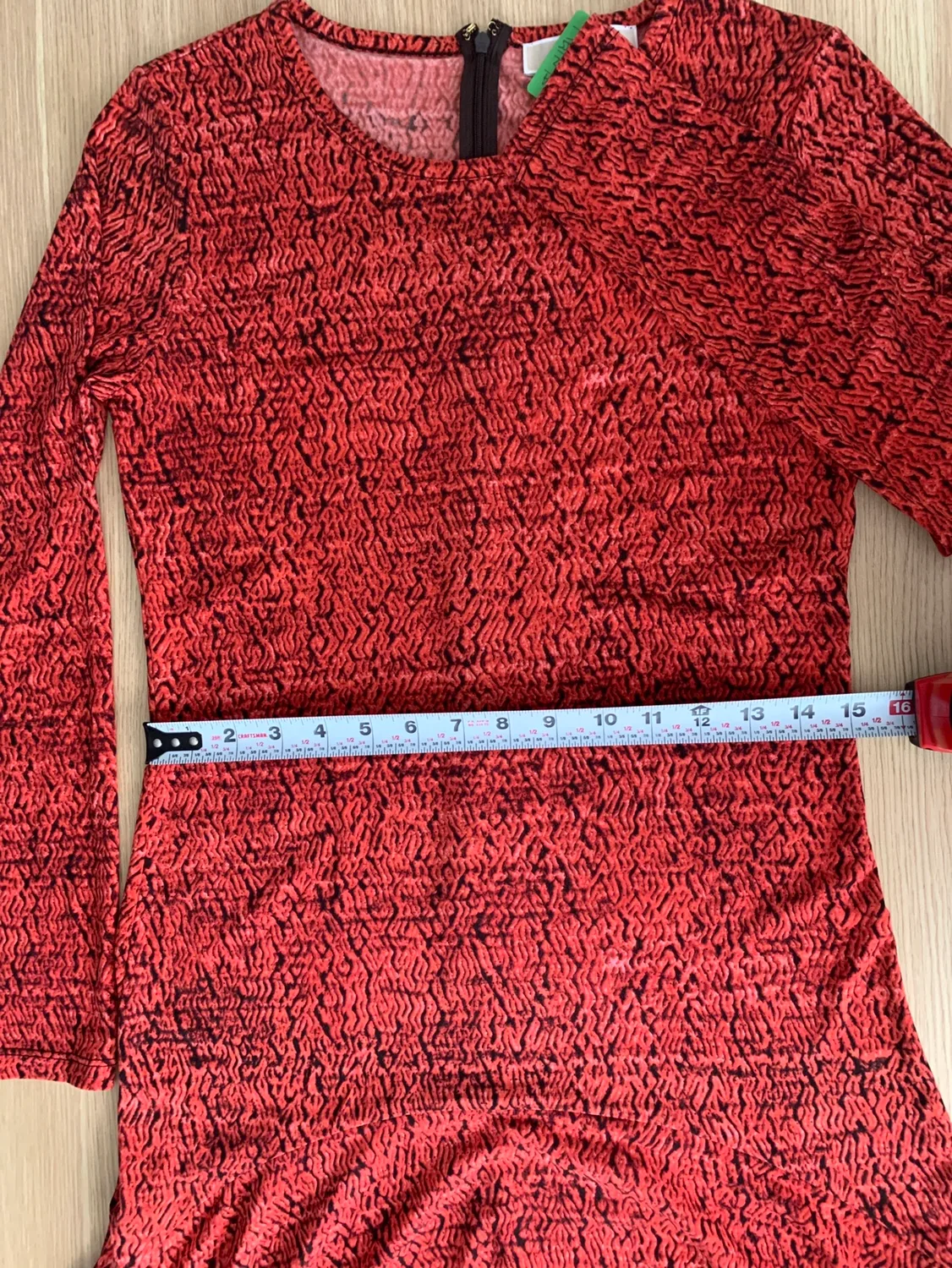 Michael Kors Red Asymmetrical Dress w/ Drop Waist image indicator(6)