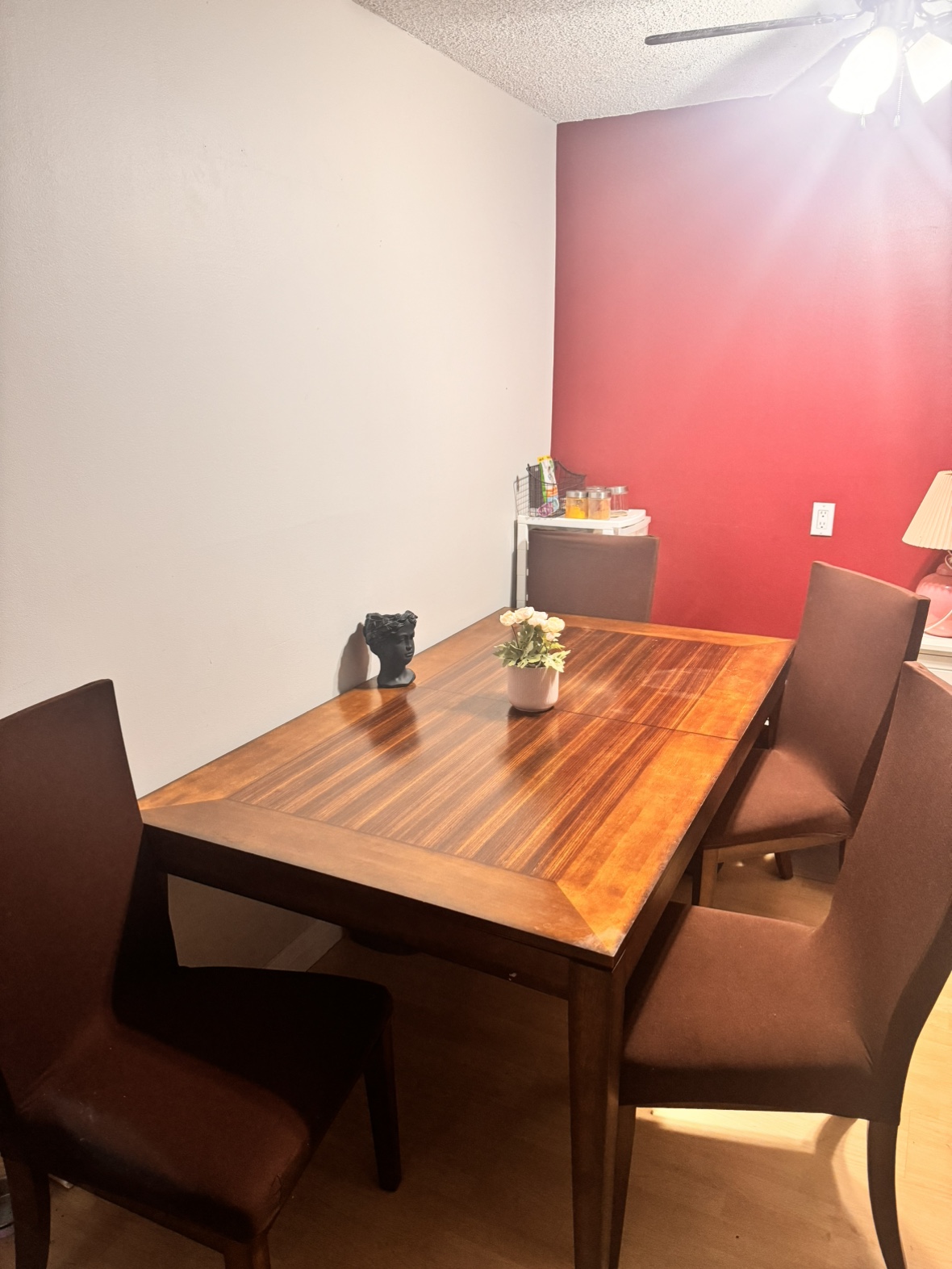 Costco Oak Wood Dining Table and Chairs Set