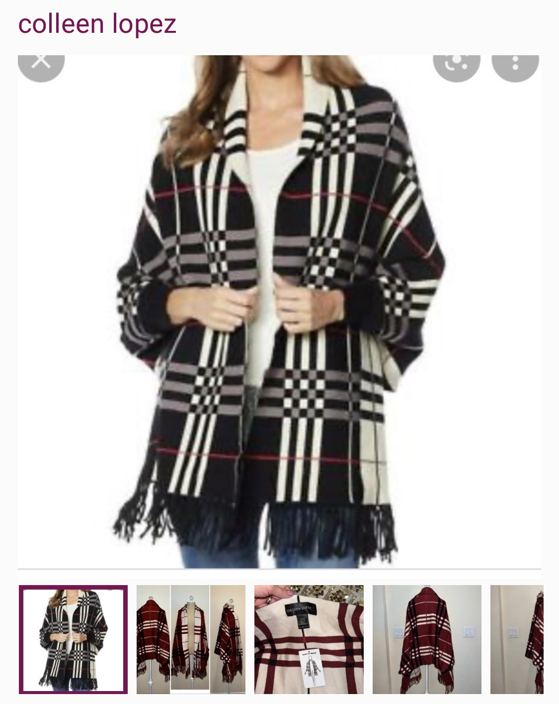 Colleen Lopez Plaid Wrap