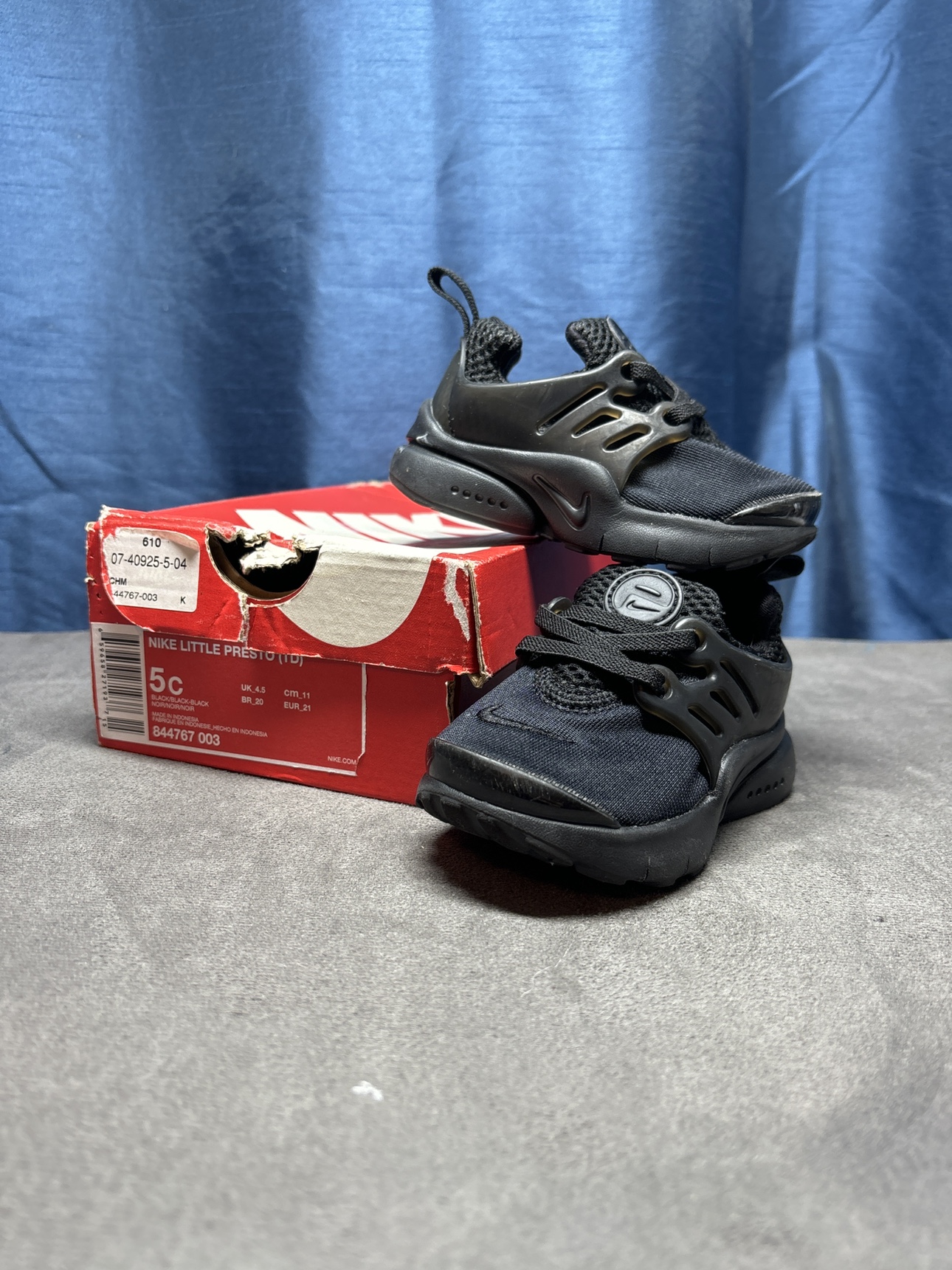Nike Presto Black Toddler Shoes