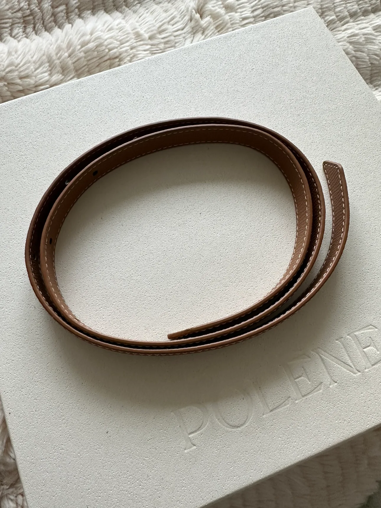 Polene Numero Dix Bag in Textured Camel image indicator(4)