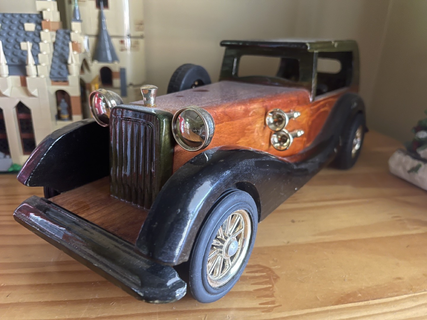 Big antique wooden car