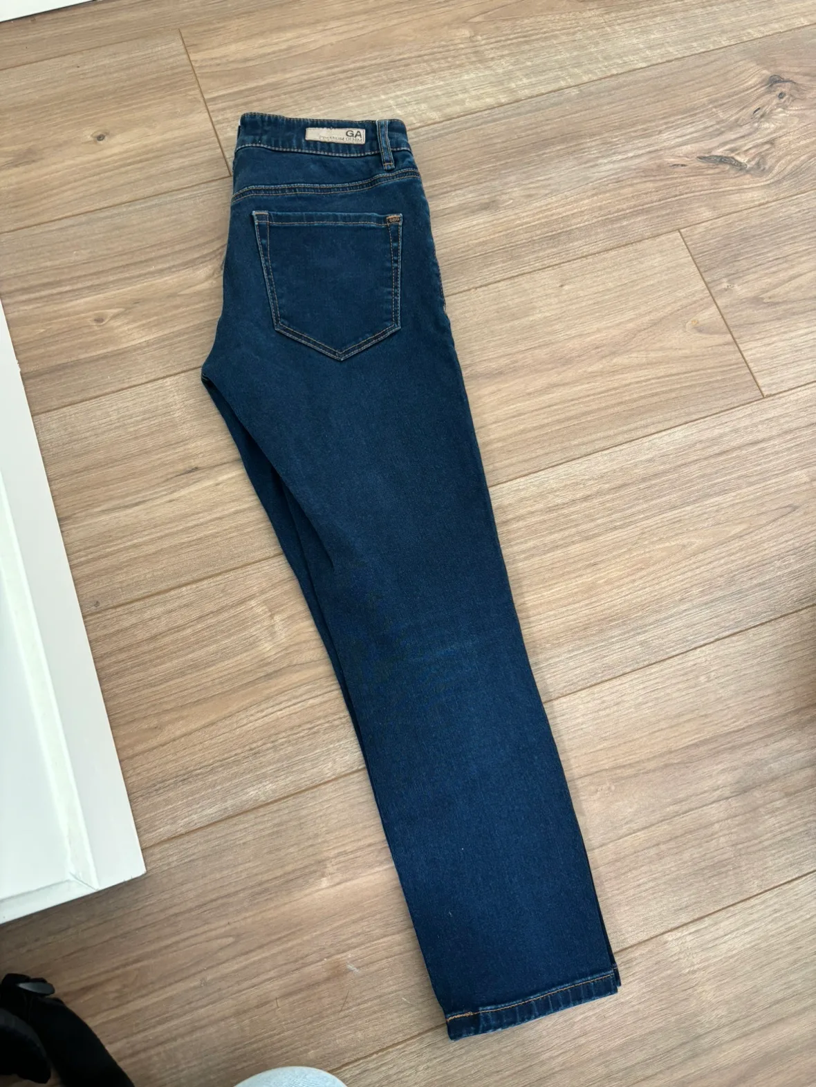 Garage Women's Dark Wash High Waist Crop Skinny Jeans thumbnail