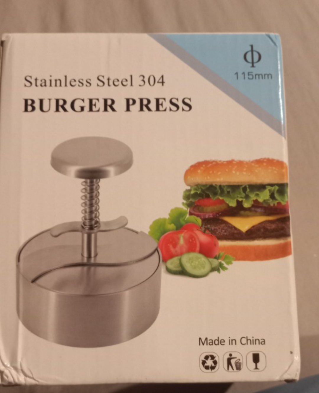 unpack box of Burger Press with the paper - photo 3
