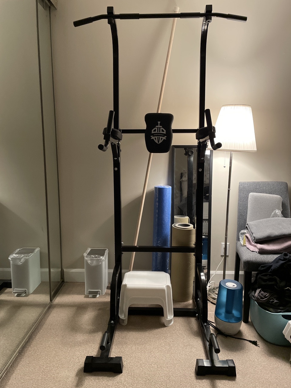 Pull-Up Bar Dip Station.