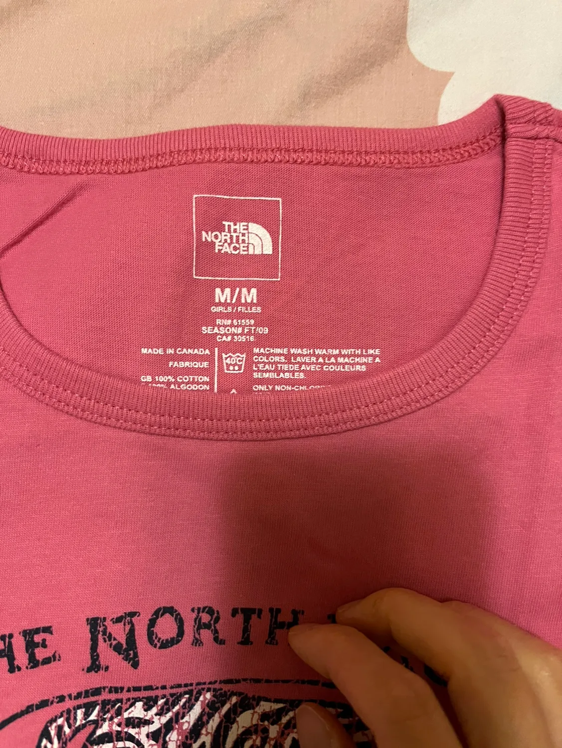Brand new north face youth medium 100% organic cotton mad image indicator(6)