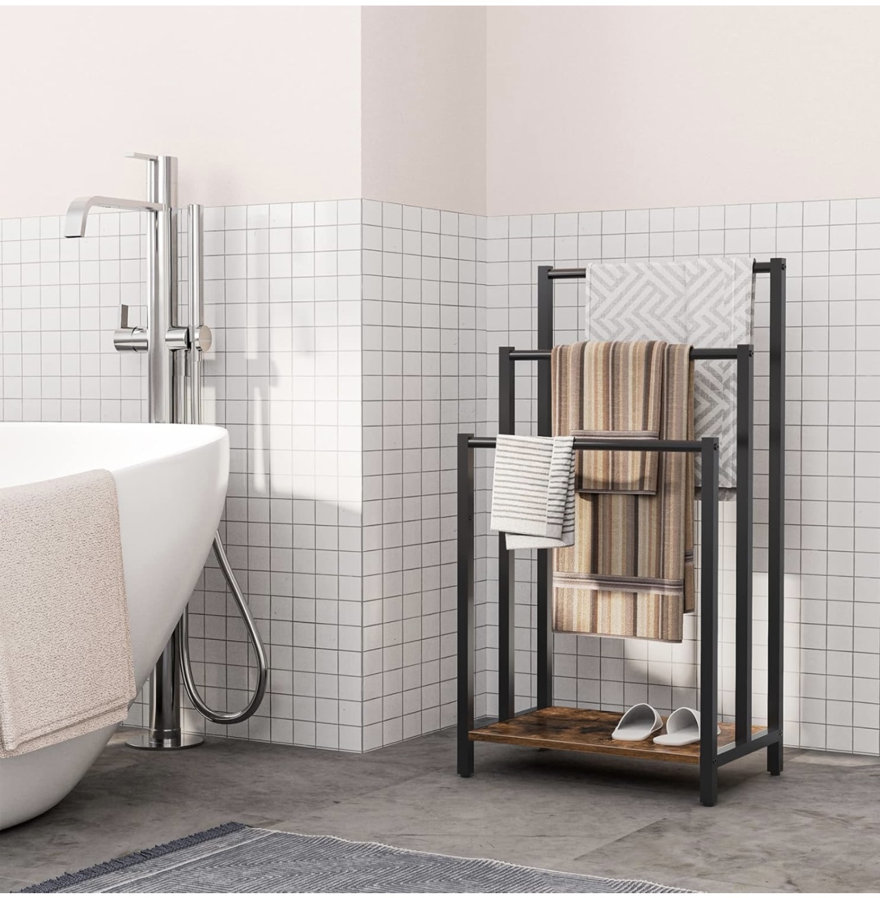 Towel Rack with Shelf - photo 2