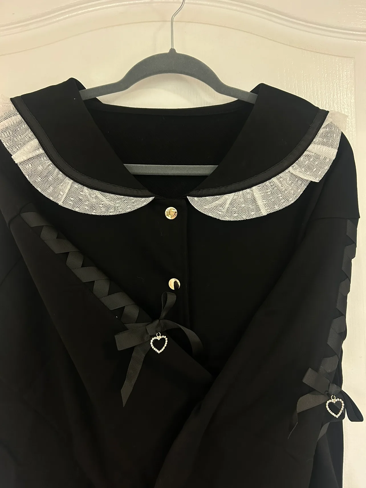 Japanese Black Sailor Collar Cardigan image indicator(10)