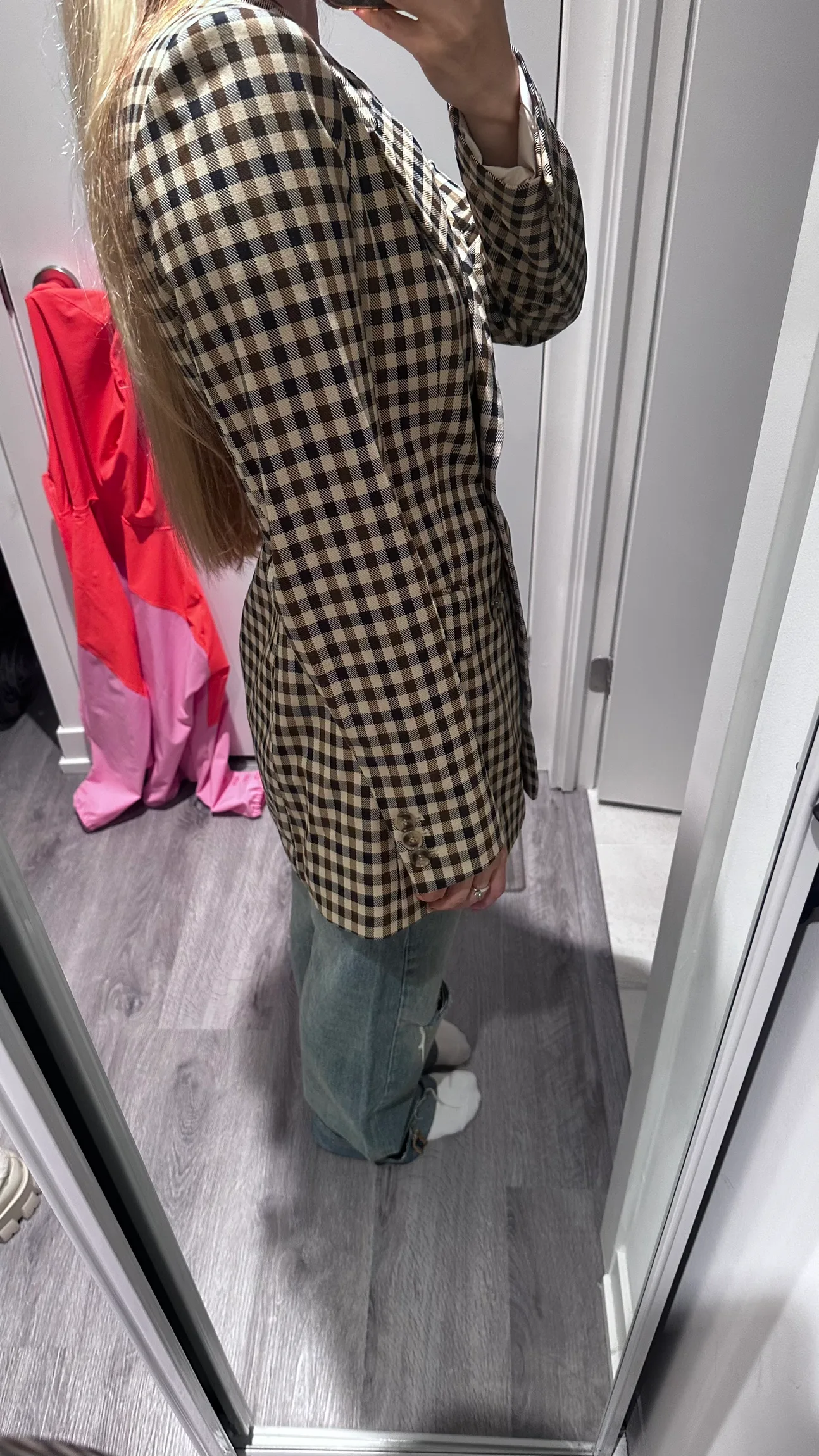 Brown and Black Gingham  H&M Blazer image indicator(3)