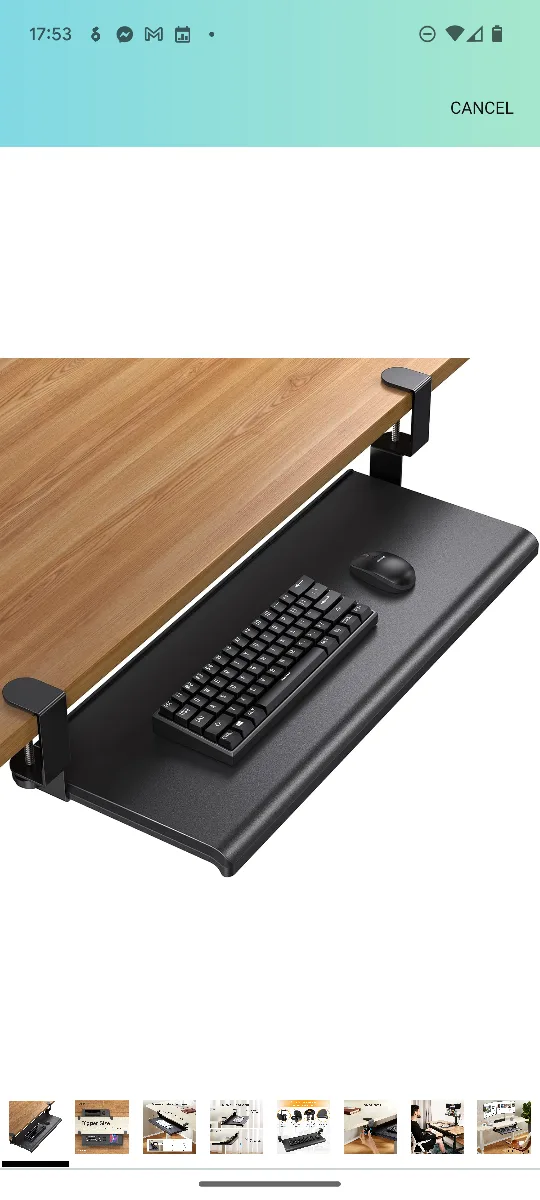 Under Desk Keyboard Tray image indicator(6)