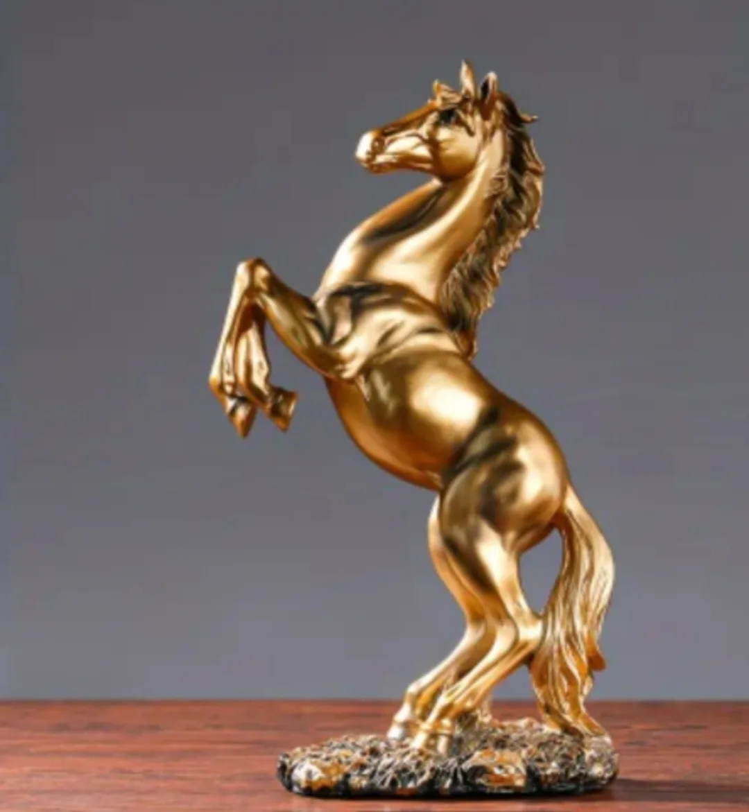 BNIB 1pc Elegant Gold Horse Figurine big size 😍 image indicator(8)
