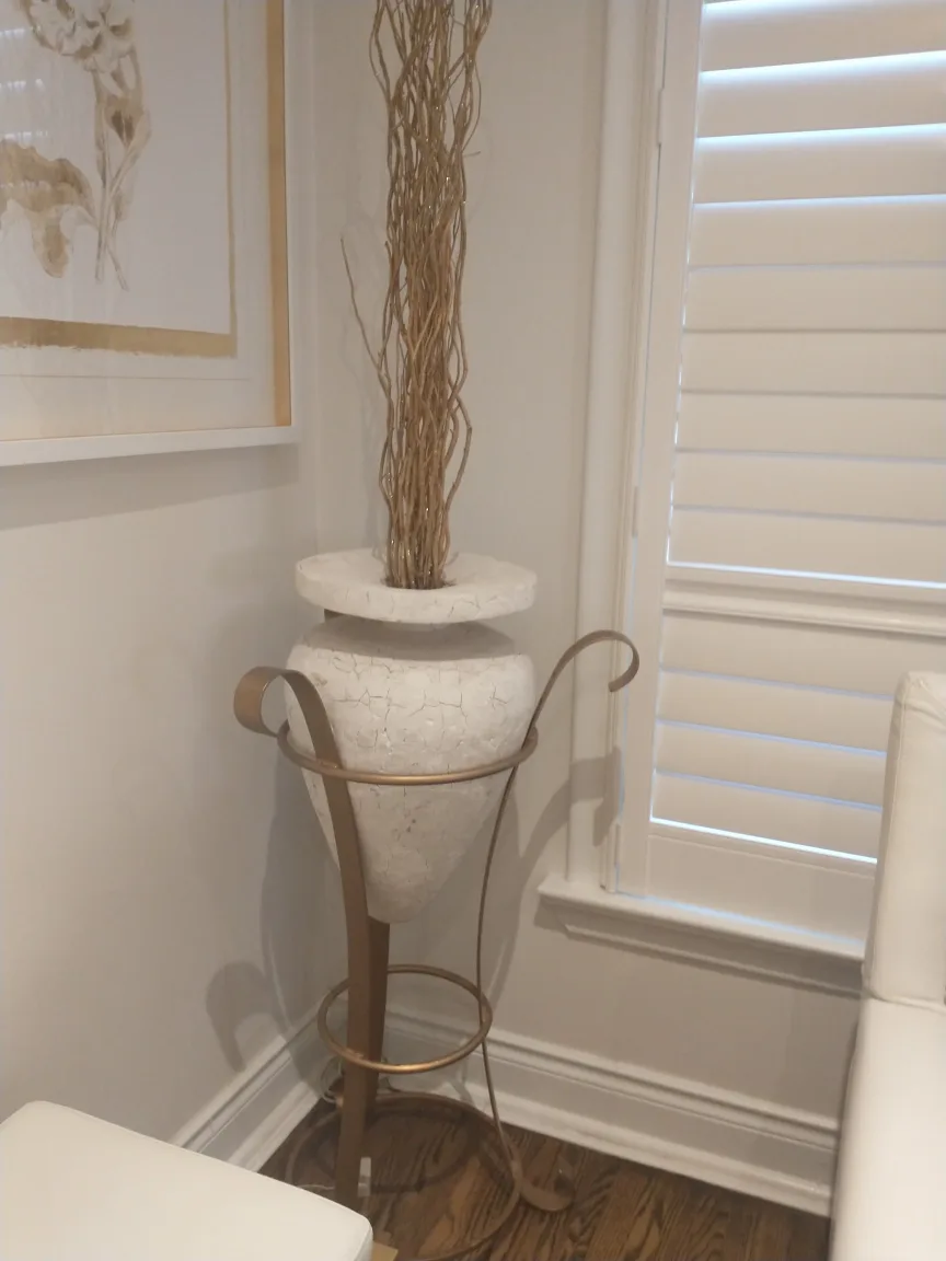 3 FT Stone Vase with Stand thumbnail
