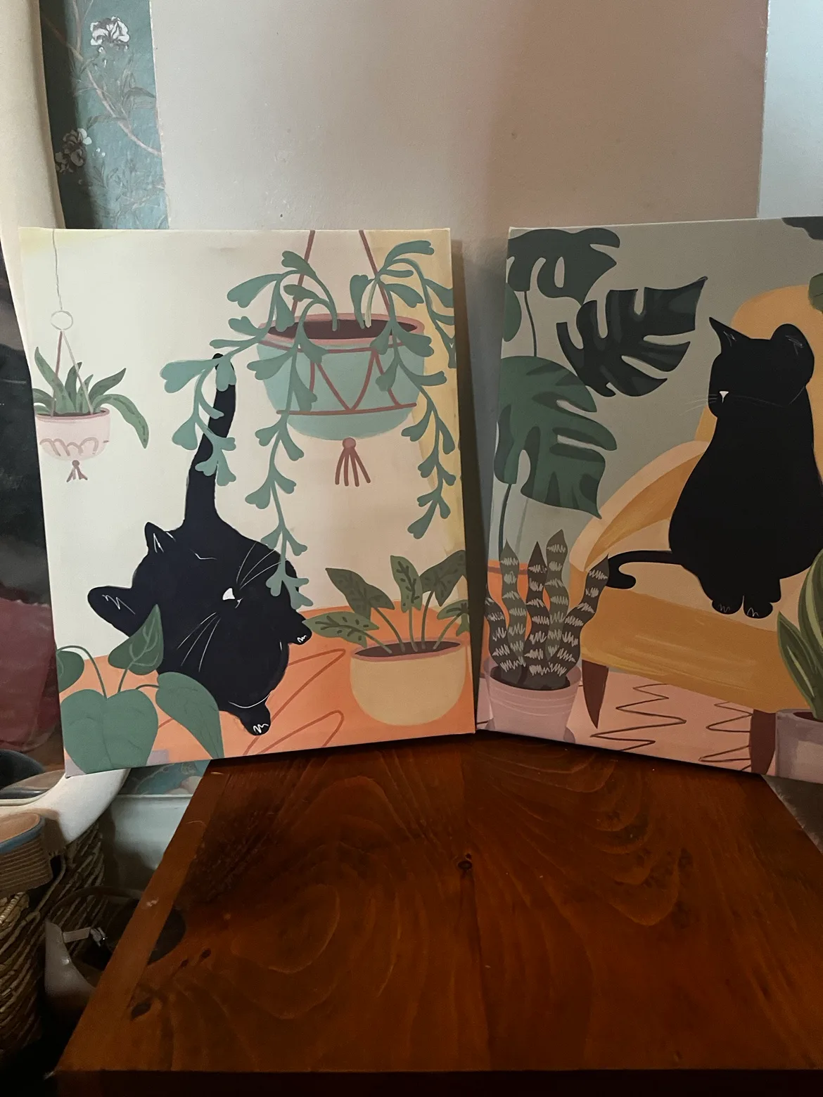 Cat & Plant print set thumbnail