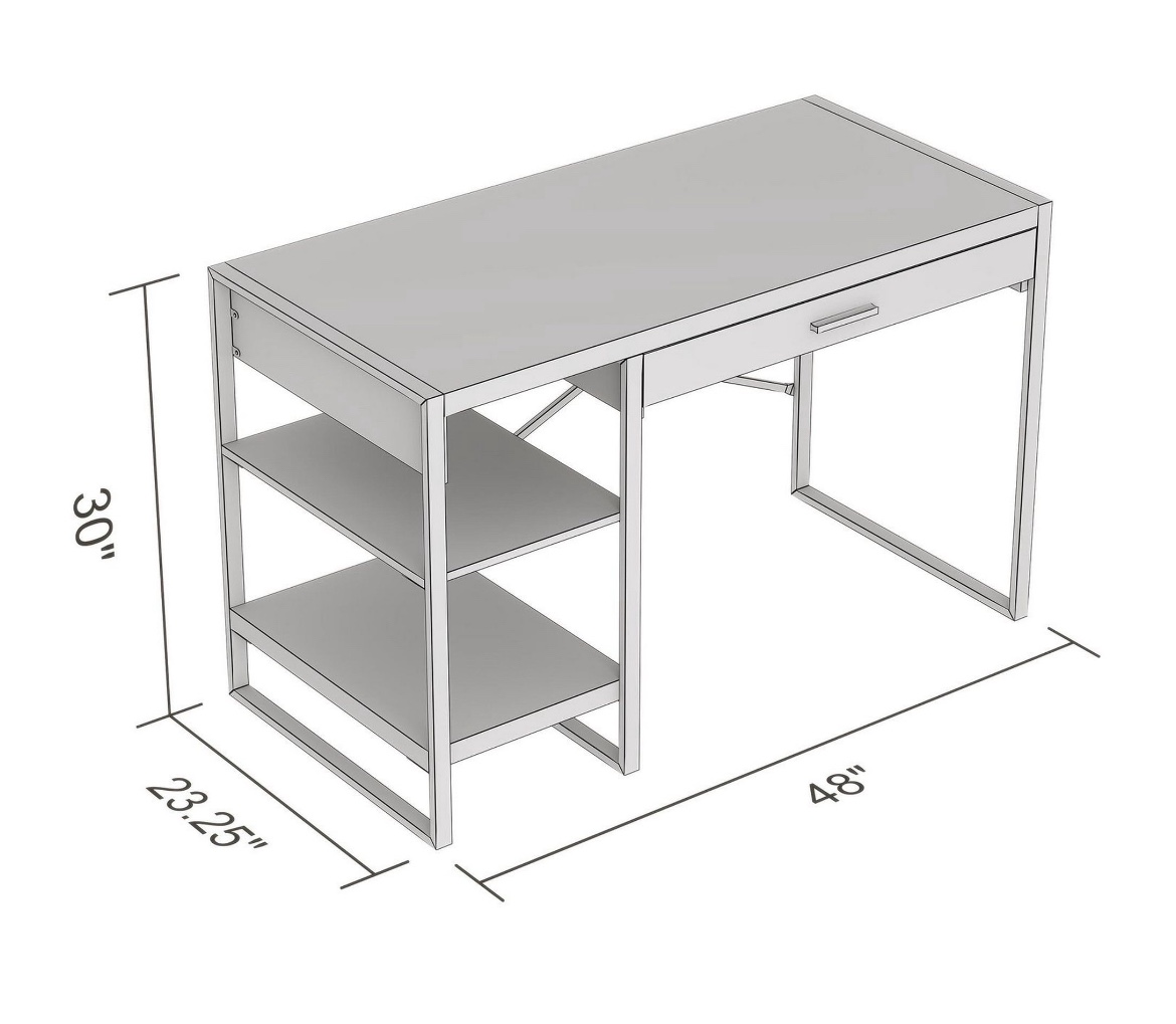 Computer Writing Desk 47.65in Long - photo 4