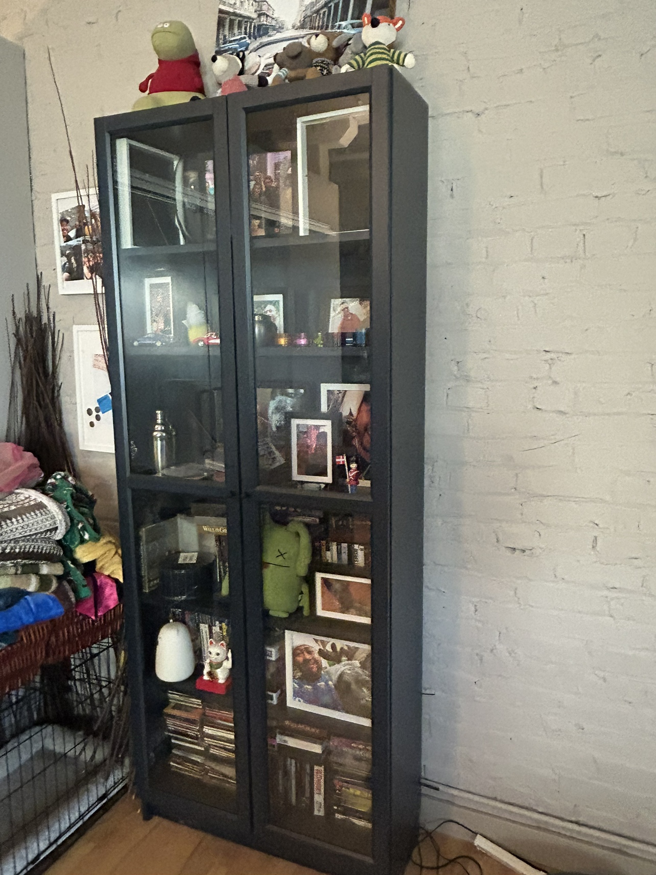 Tall Glass-Door Bookcase