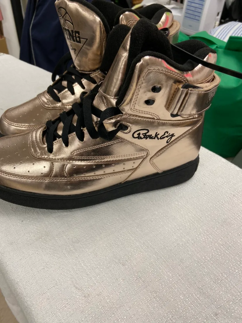Patrick Ewing Gold High Top Sneakers thumbnail