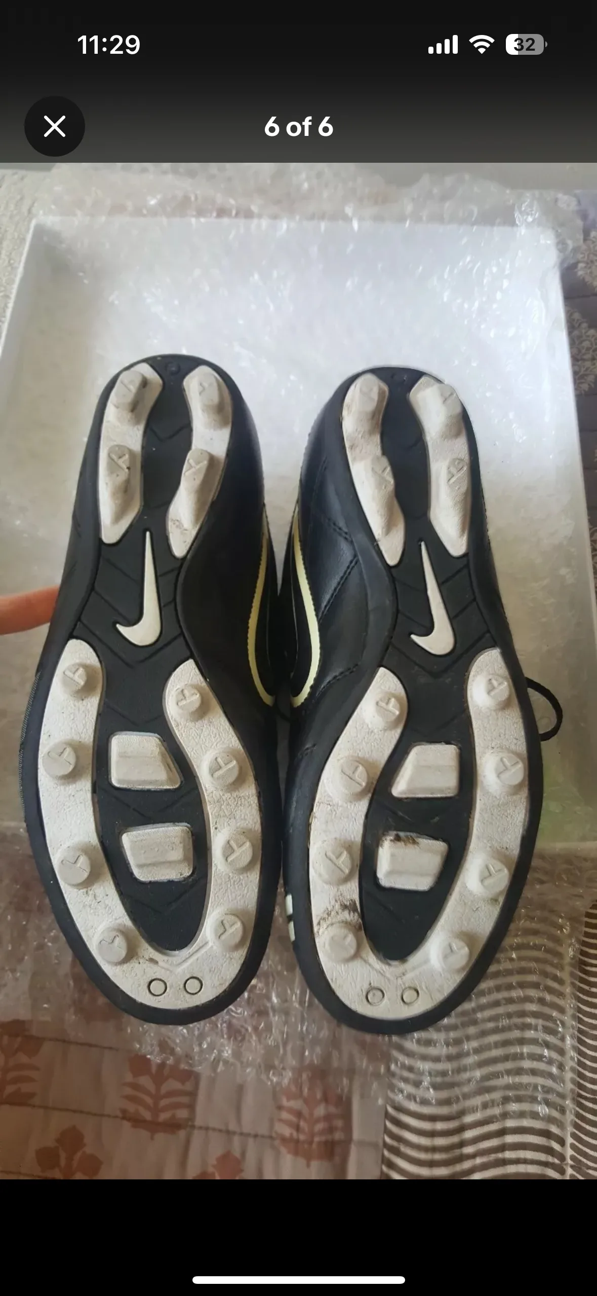 Nike Soccer Athletic Shoes 5.5Y Cleats Sneakers Kids Youth 🧡 image indicator(6)