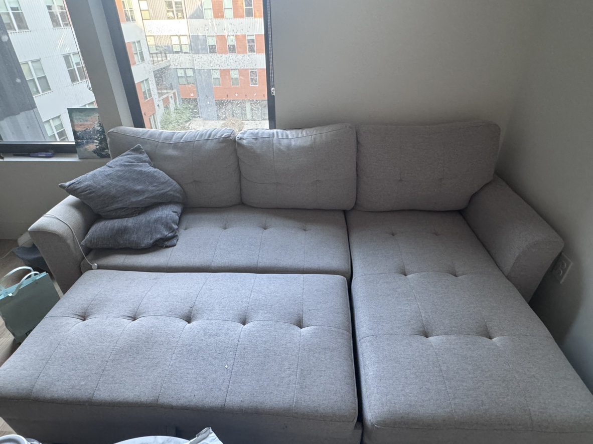 Grey Sectional Sofa - photo 3