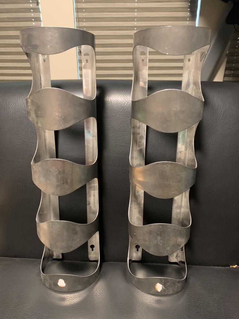 2 Wine Bottle Racks and 20 ID Tags #freecycle