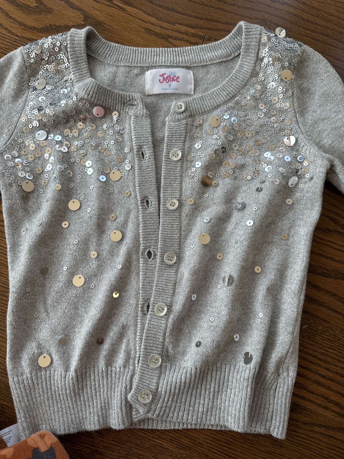 Justice Girls' Cardigan Size 8