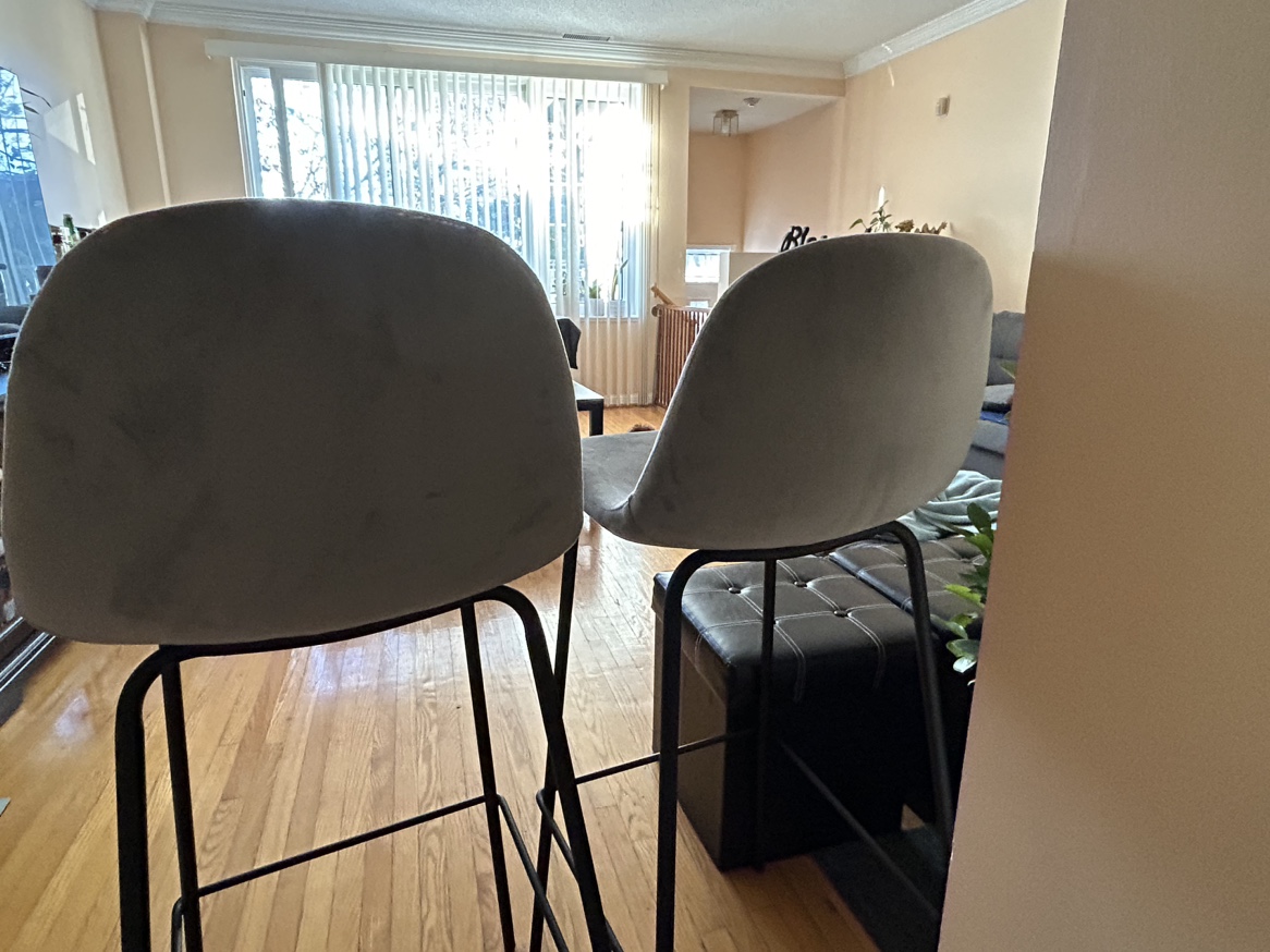Grey Bar Stools (Set of 2) - photo 2