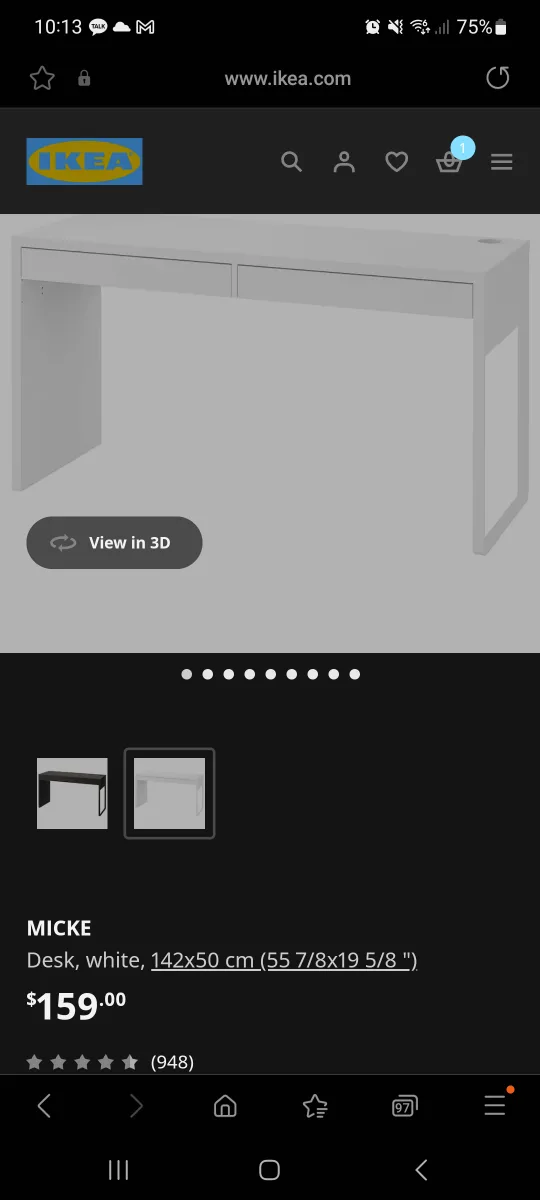 IKEA MICKE Desk thumbnail