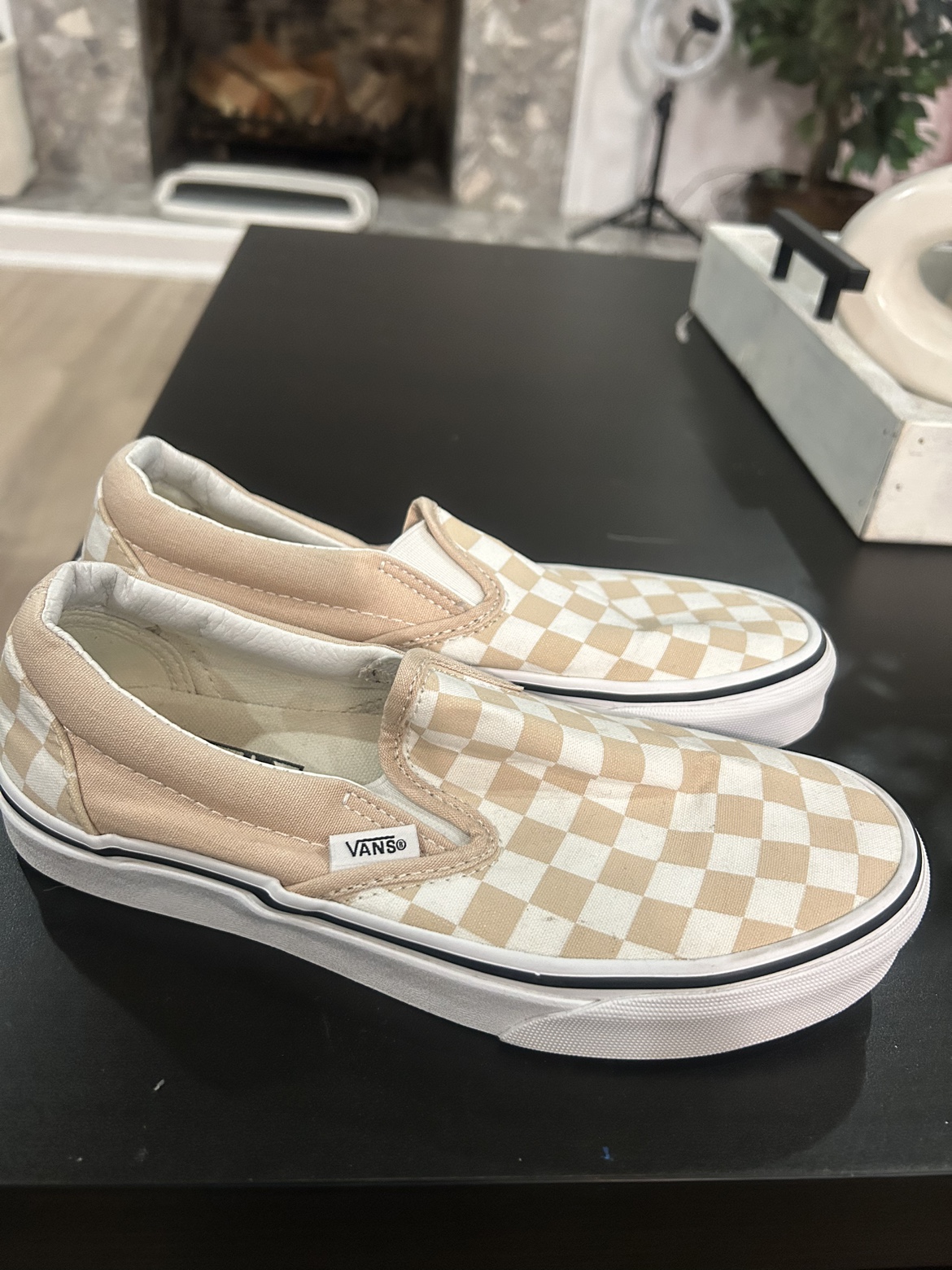 Vans Slip-On Checkerboard Sneakers Size 6.5 Women's - photo 2
