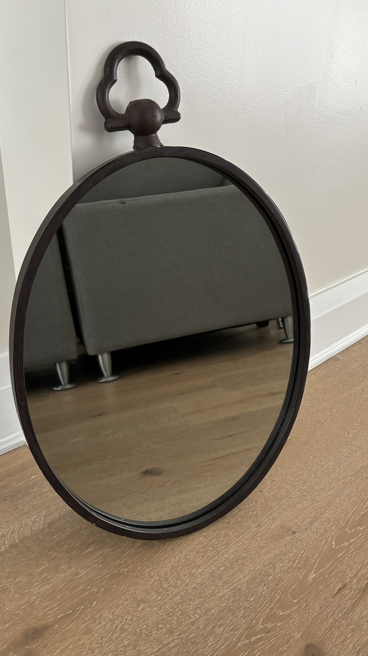 Oval Mirror with Decorative Handle - photo 3