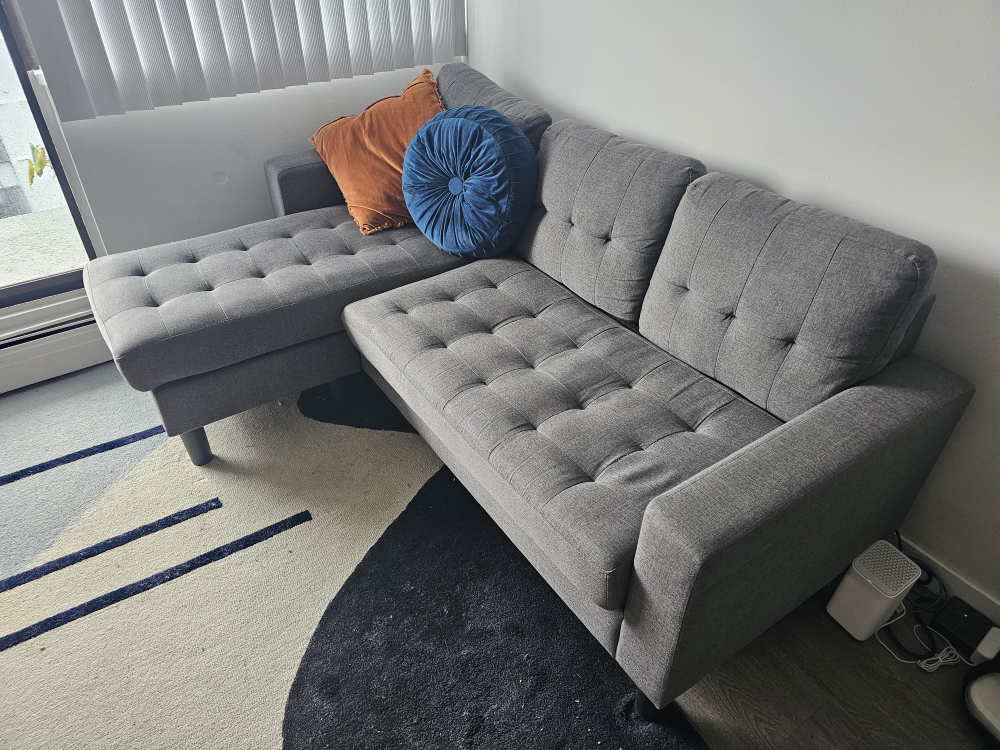 Grey Sectional Couch - Reversible Chaise - photo 2