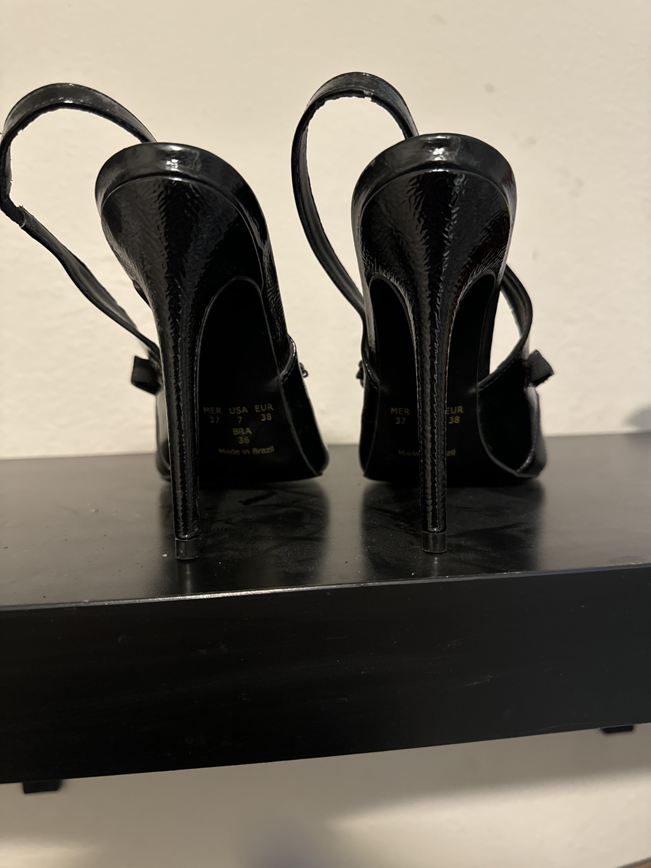 Dunes Black Slingback Heels - photo 2