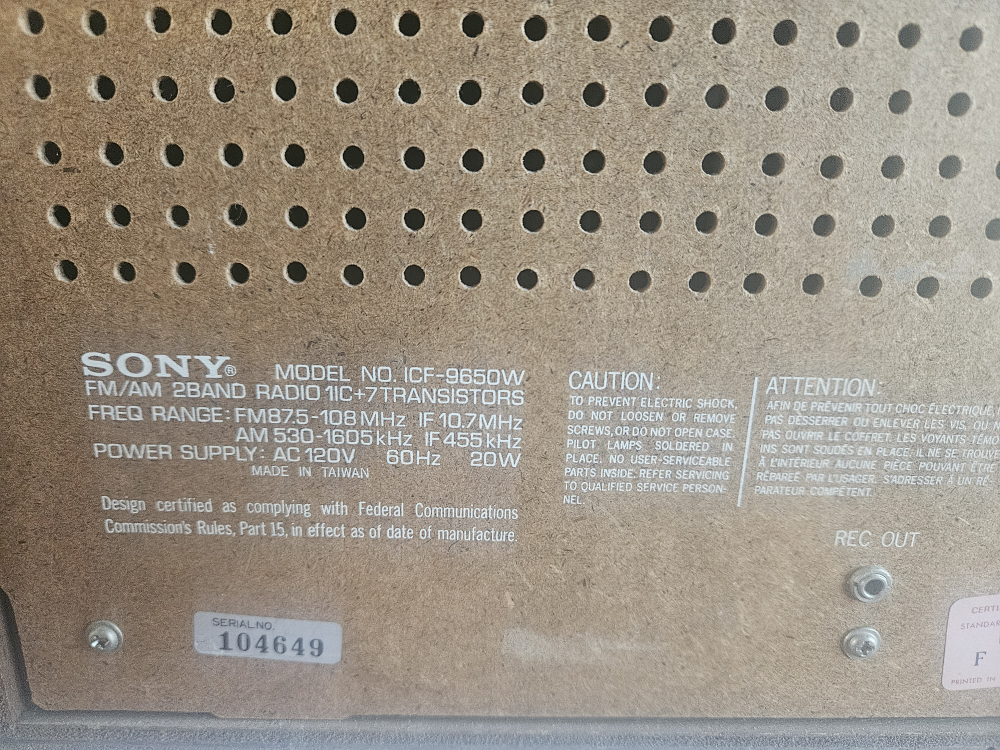 Sony AM/FM Radio - photo 4