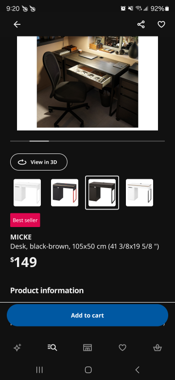 IKEA MICKE Desk - photo 2