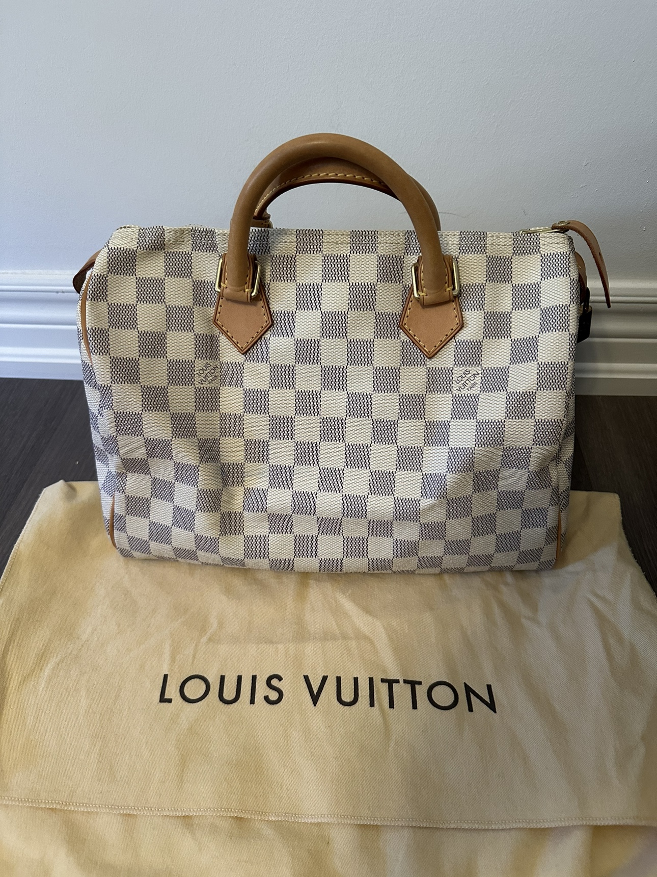 Vintage LOUIS VUITTON Speedy 30 (Damier Azur)