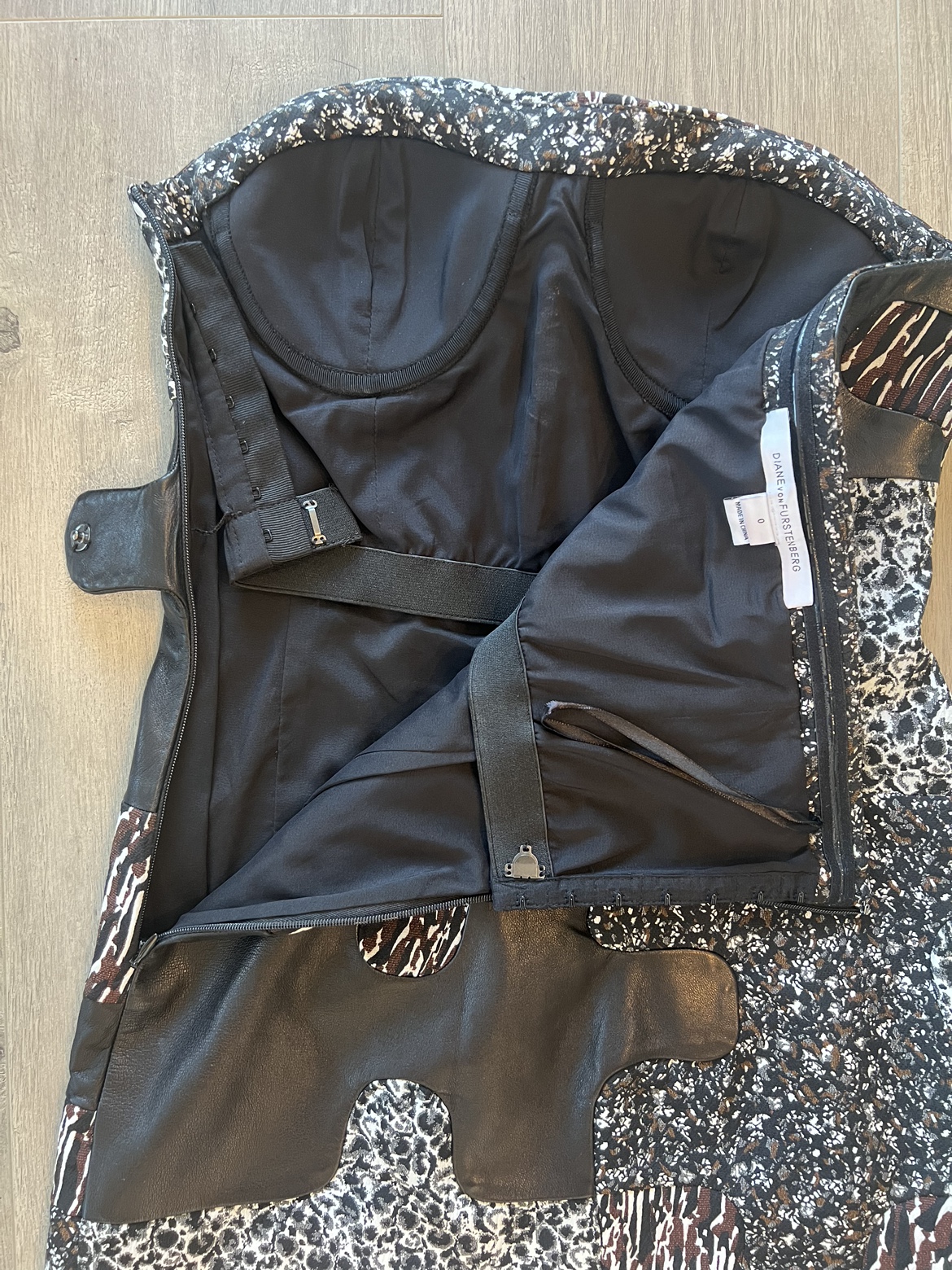 Diane von Furstenberg Animal Print Strapless Dress - photo 5