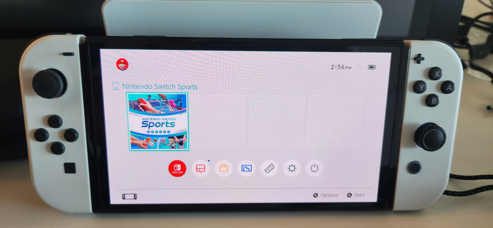 Nintendo Switch OLED  white with accesories - photo 2