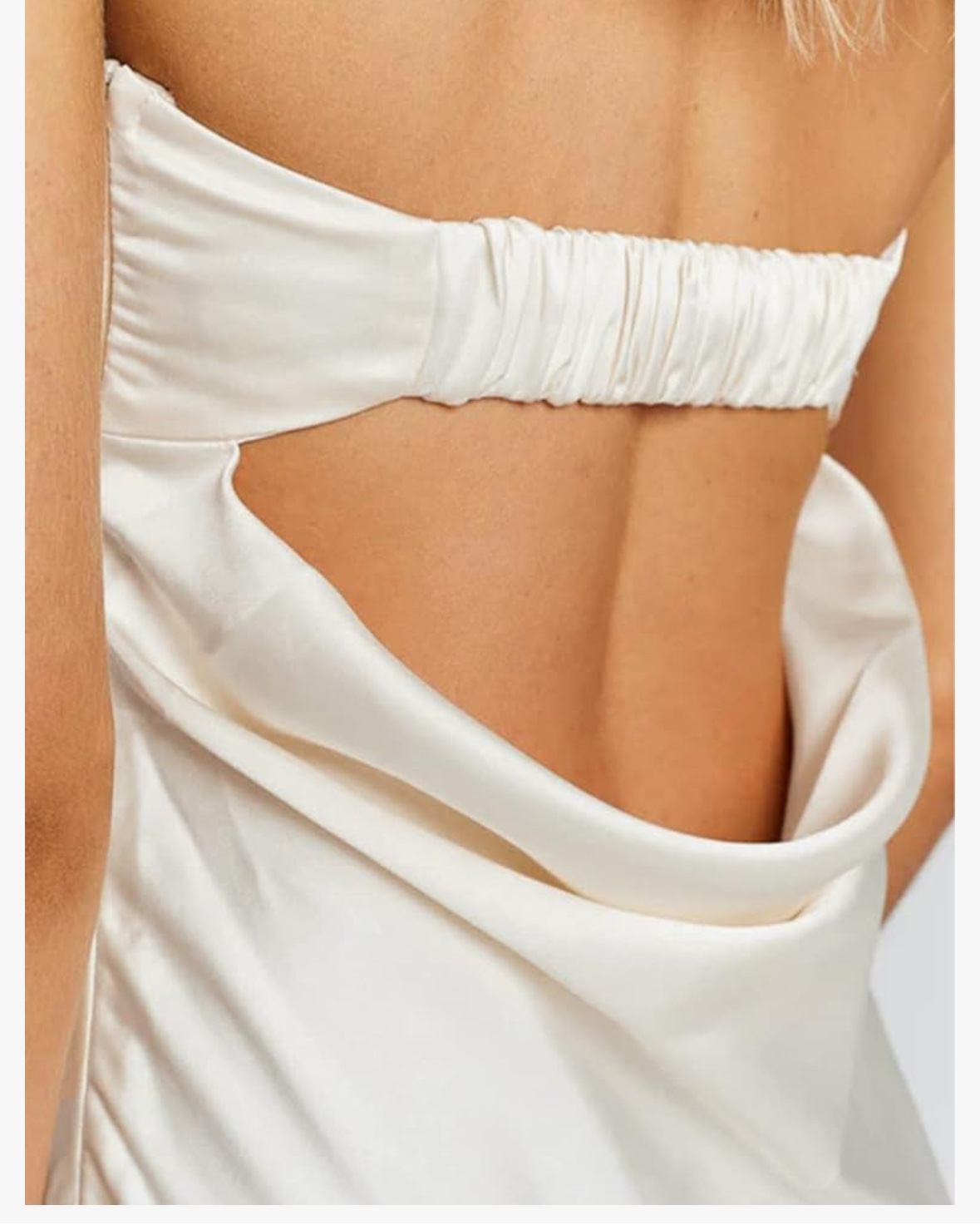 NWT Satin Silk Backless Tube Tops Maxi Dress - photo 4