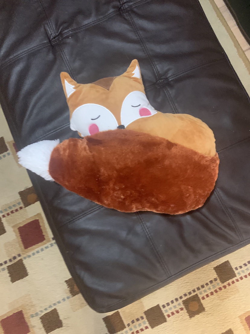 Microwaveable fox heating pad