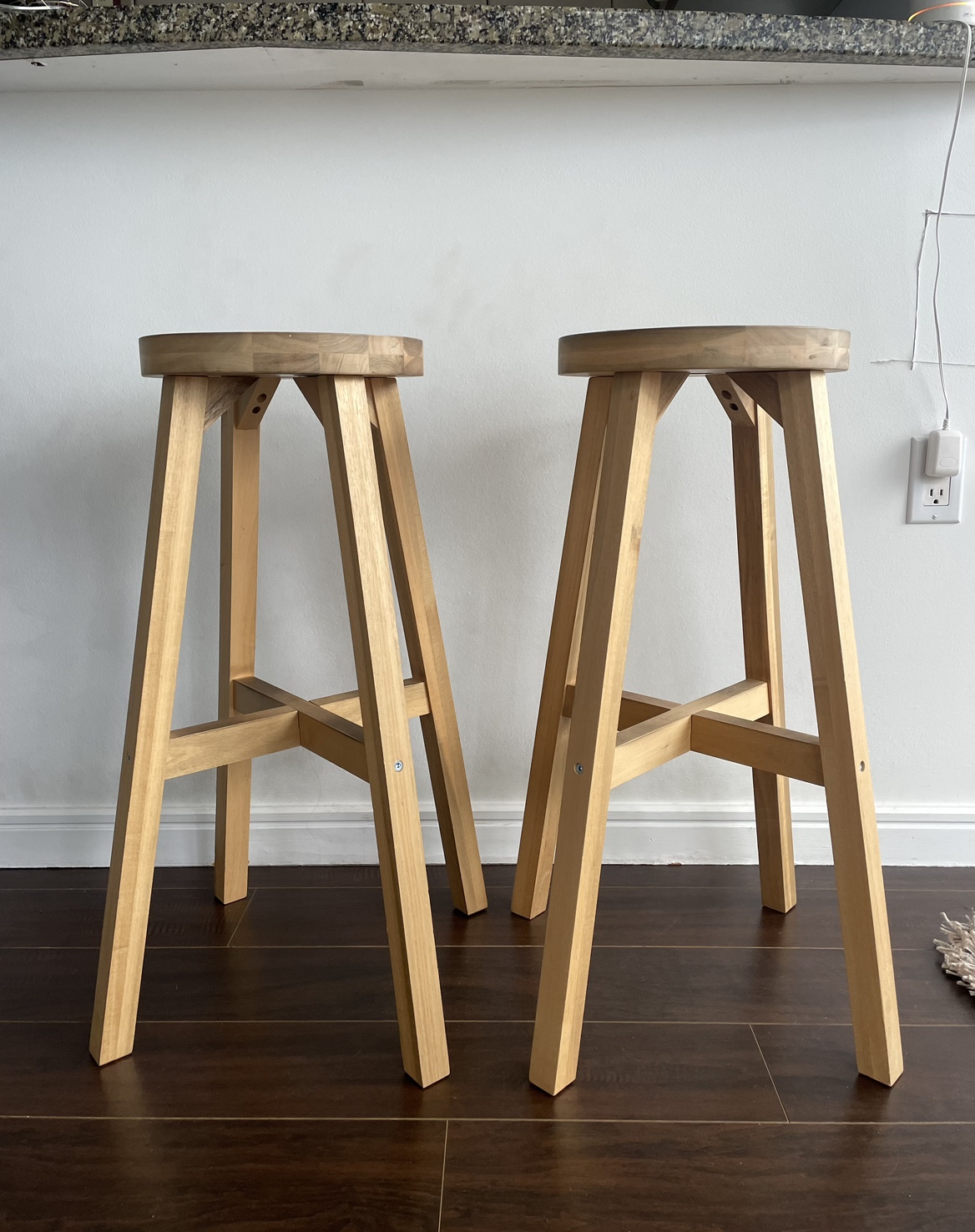 IKEA Wooden Stools (Set of 2)