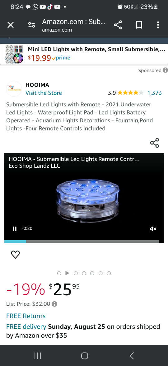 Submersible LED Lights with Remote - photo 3