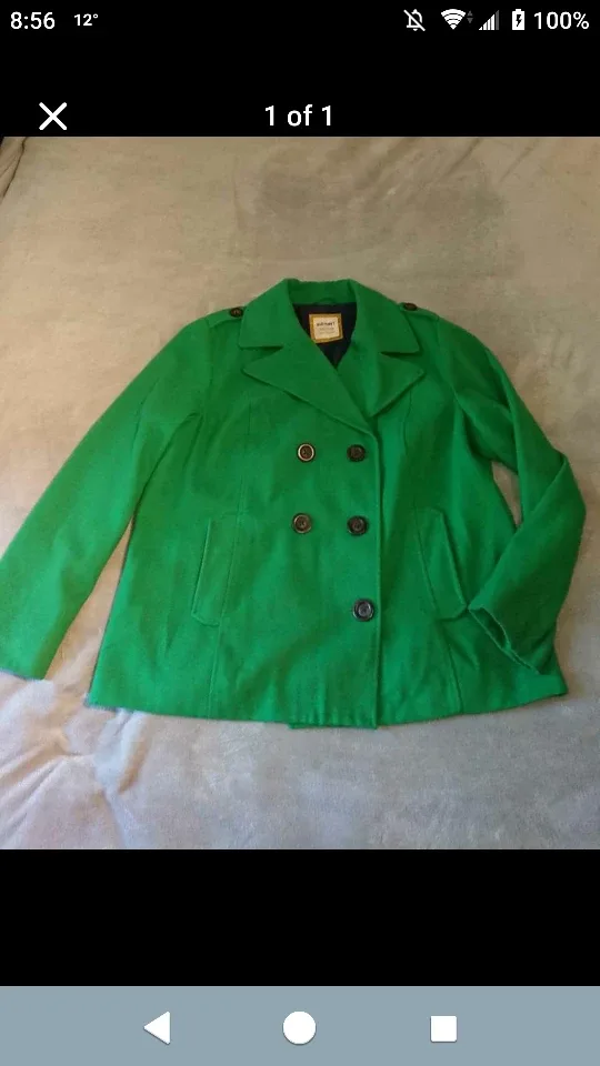 Green Peacoat XXL thumbnail