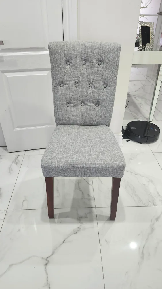 Grey Fabric Dining Chair - 3 chairs thumbnail