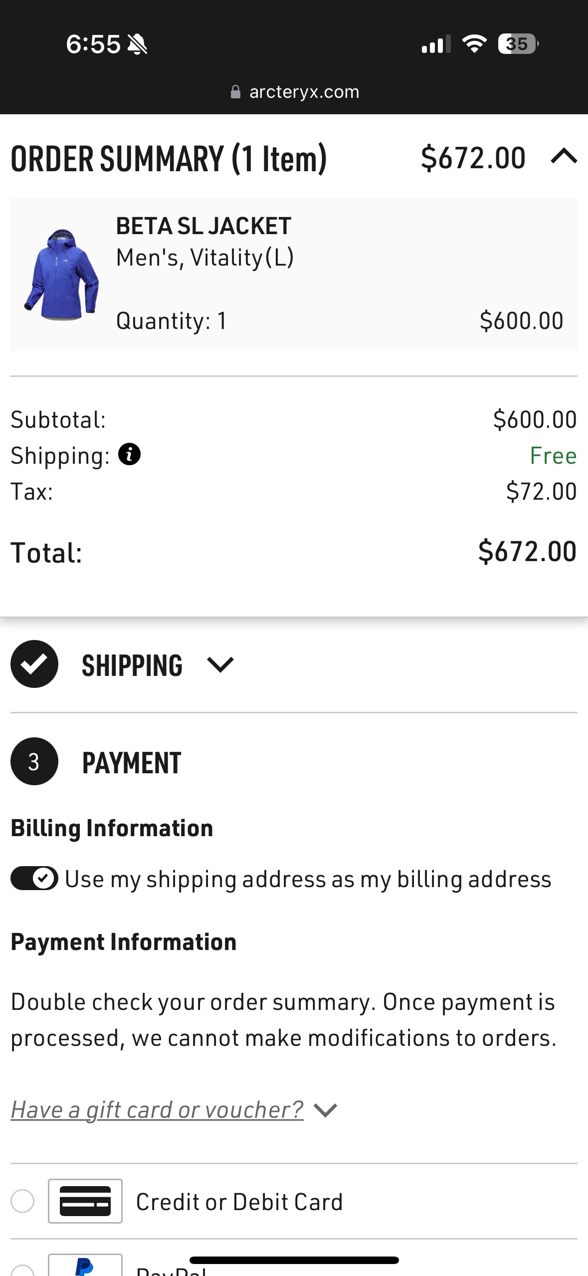 New Arcteryx Beta SL Jacket Men's Size XL - photo 2