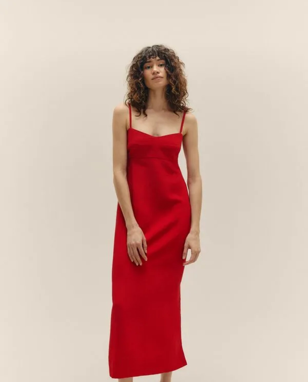 Red Midi Dress